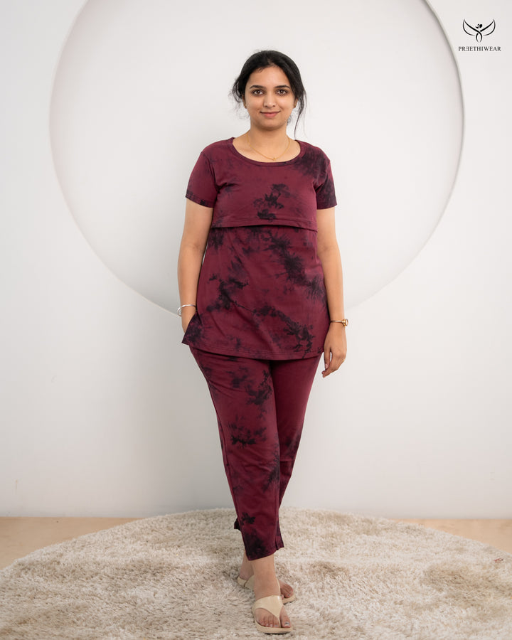 Renu SoftCotton Maternity Top Pant Set