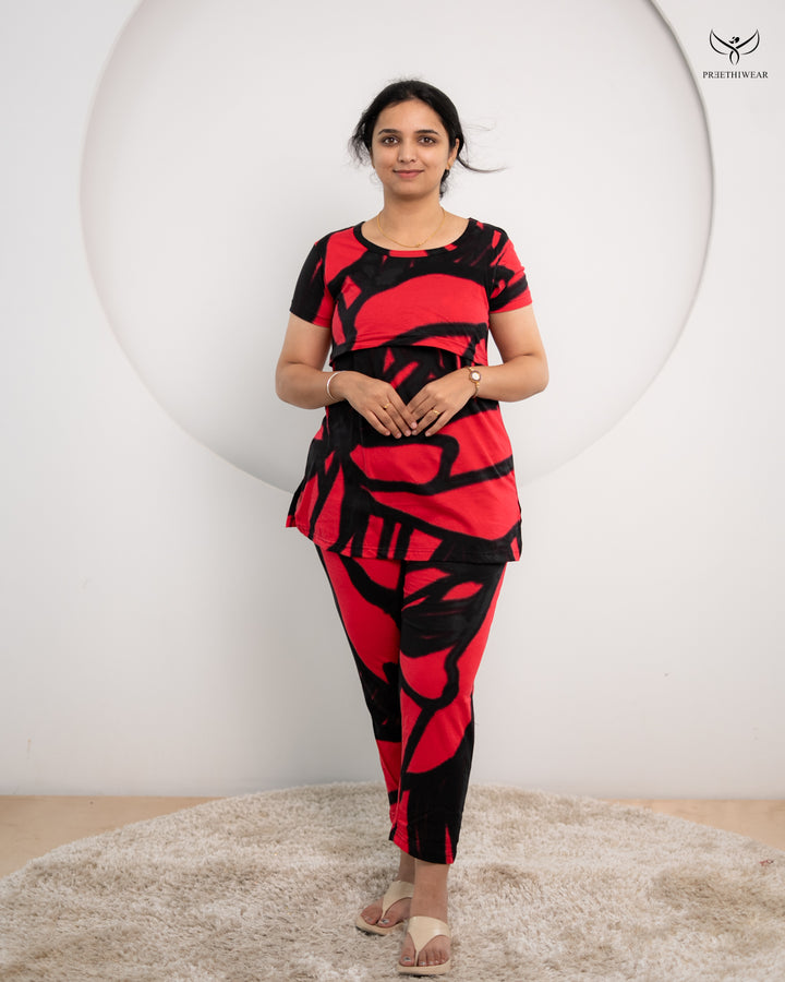 Menaka SoftCotton Maternity Top Pant Set