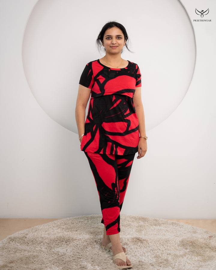 Menaka SoftCotton Maternity Top Pant Set