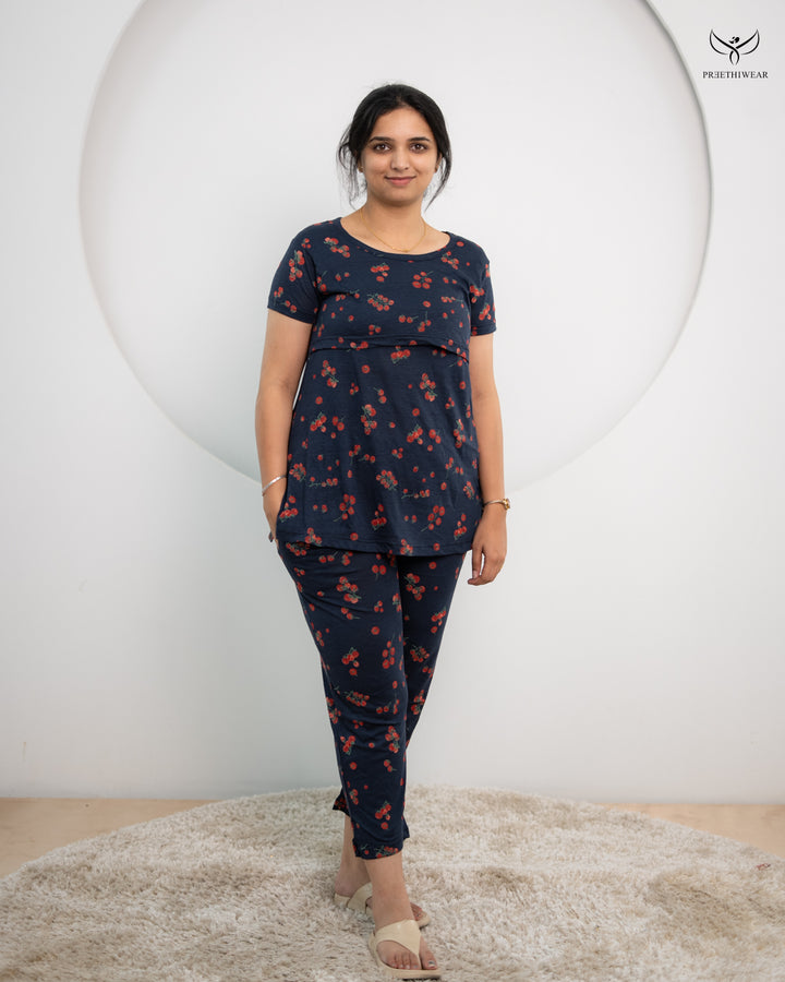 Kalki SoftCotton Maternity Top Pant Set