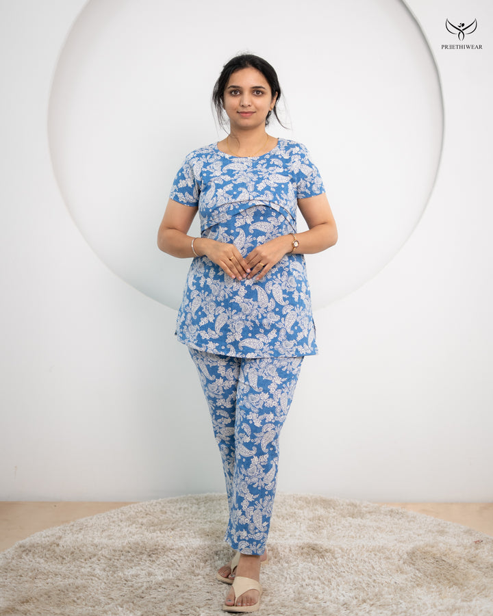 Shally SoftCotton Maternity Top Pant Set