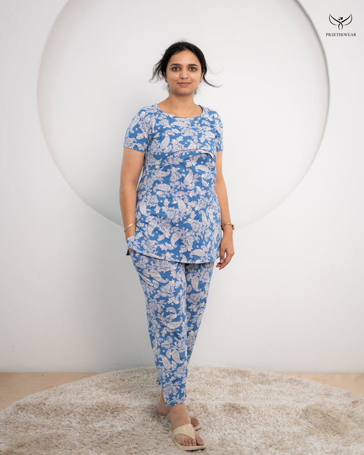 Shally SoftCotton Maternity Top Pant Set