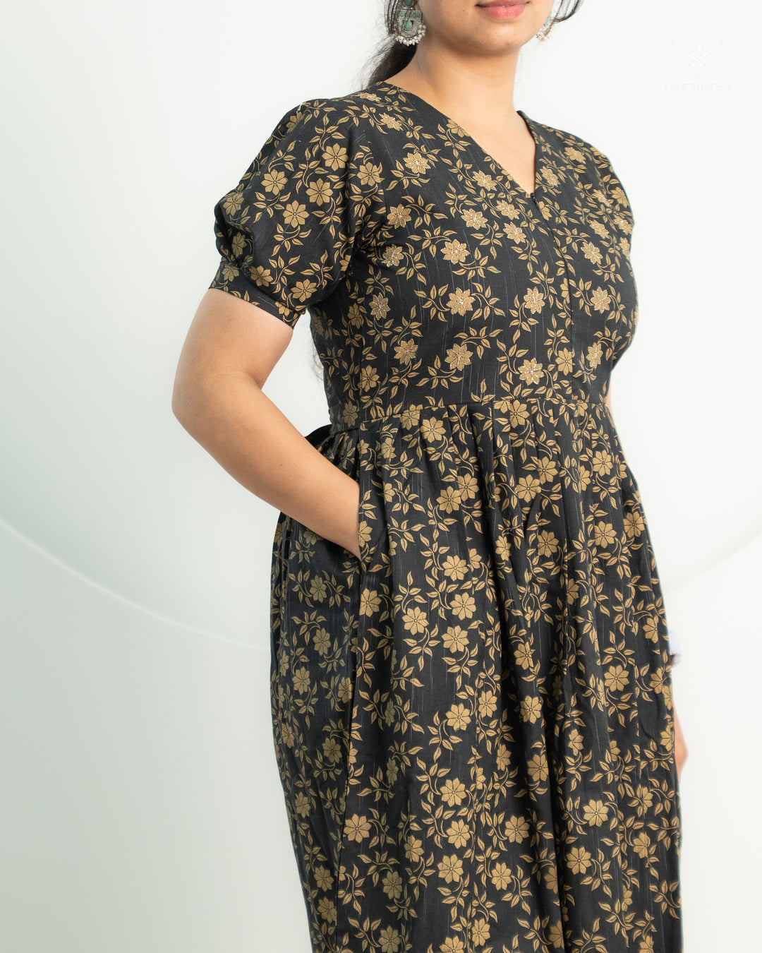 Hasha Maternity Dress with center Zip