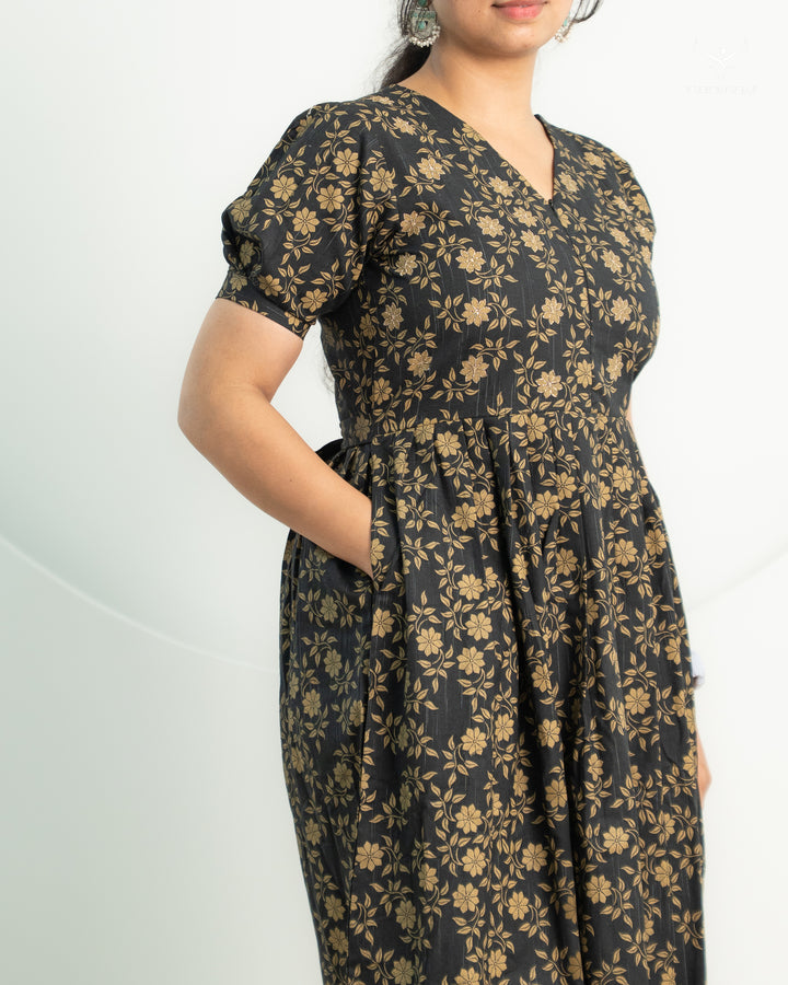 Hasha Maternity Dress with center Zip