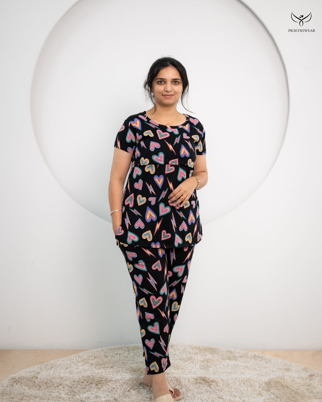 Aarya SoftCotton Maternity Top Pant Set