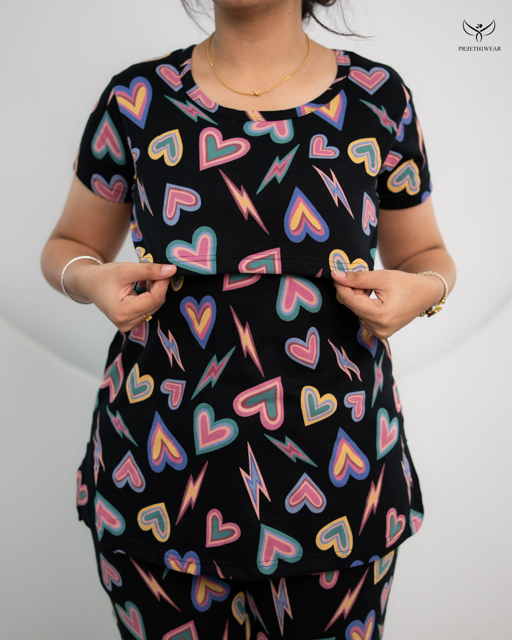 Aarya SoftCotton Maternity Top Pant Set