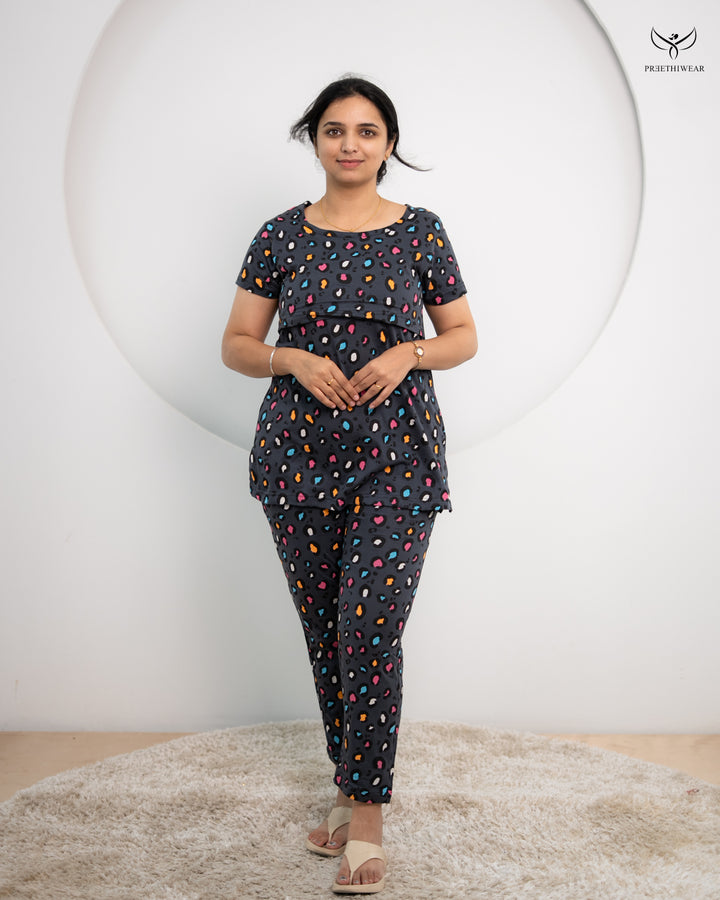 Shirini SoftCotton Maternity Top Pant Set