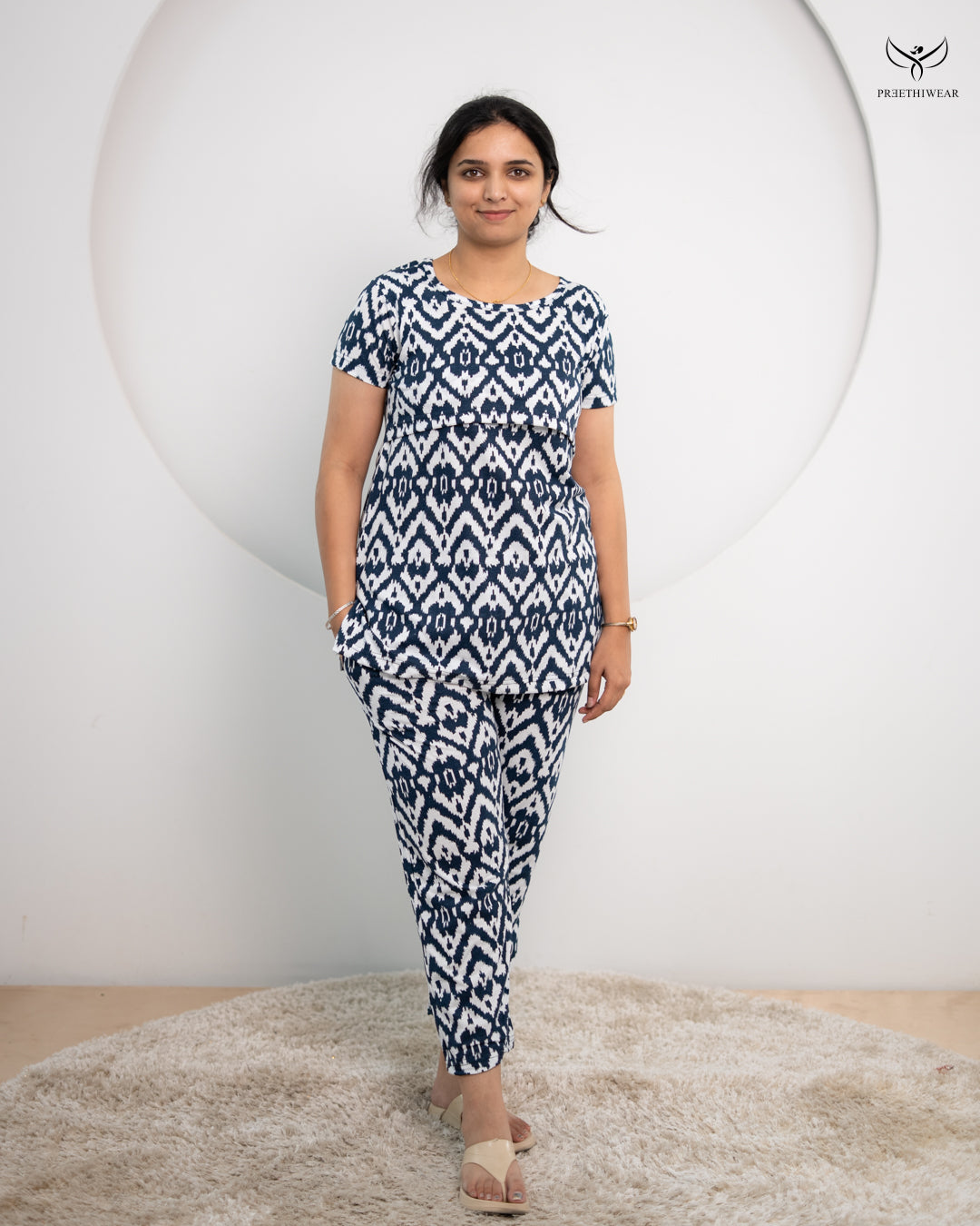 Isiri SoftCotton Maternity Top Pant Set