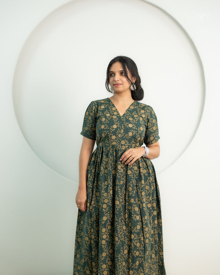Sheba Maternity Dress with center Zip