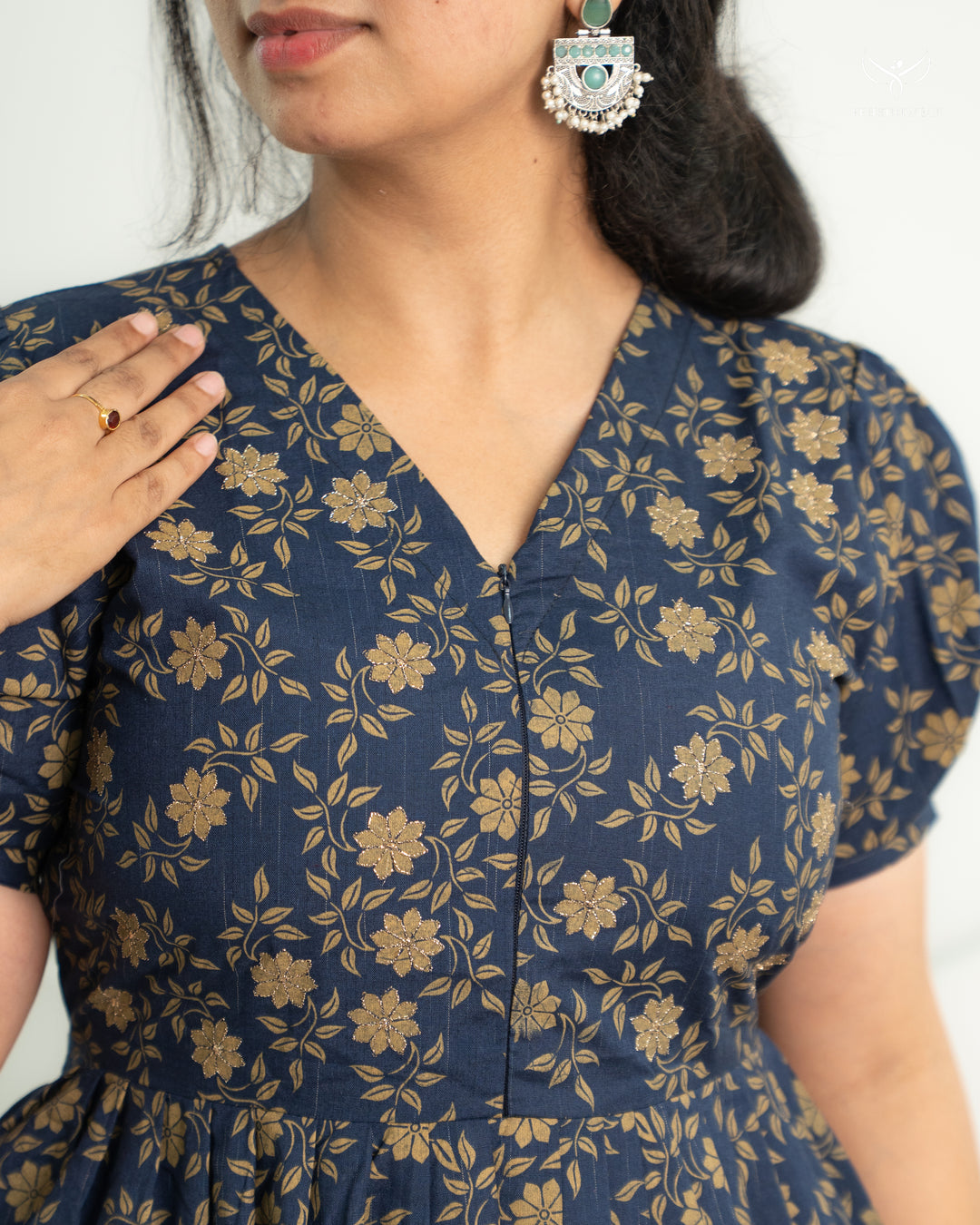 Purani Maternity Dress with center Zip (PREORDER-JULY15)