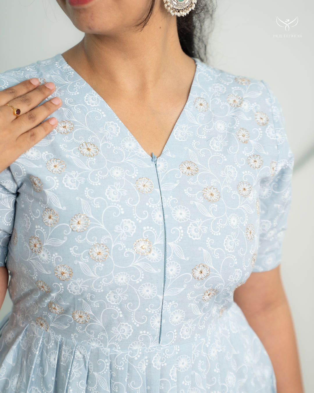 Raksha Maternity Dress with center Zip (PREORDER-JULY15)