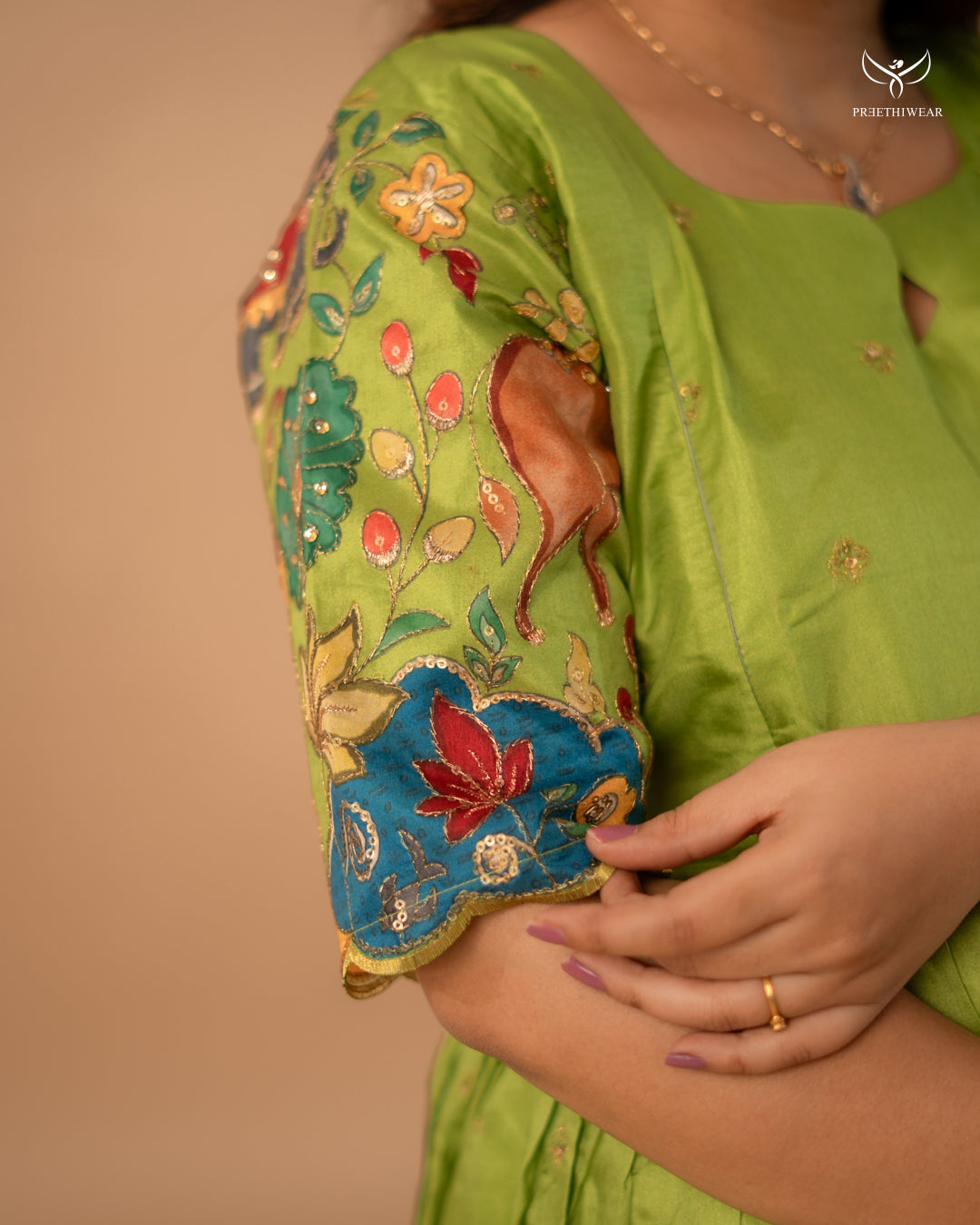 Sahu Kalamkari Maternity Dress(PREORDER-SEP1)