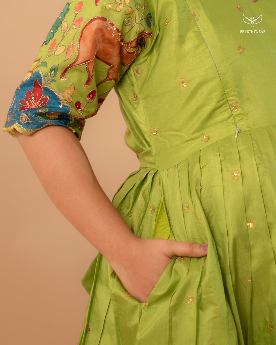 Sahu Kalamkari Maternity Dress(PREORDER-SEP1)