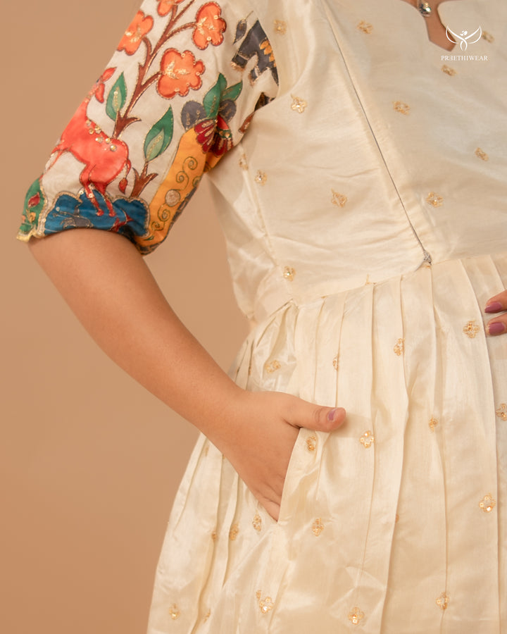 Barsha Kalamkari Maternity Dress(PREORDER-SEP1)