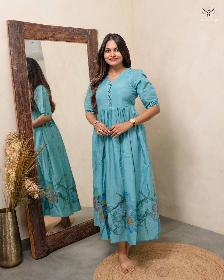 Kasthuri  Maternity Dress with center Zip