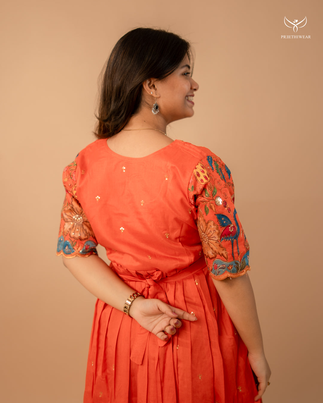 Florence Kalamkari Maternity Dress(PREORDER-SEP1)