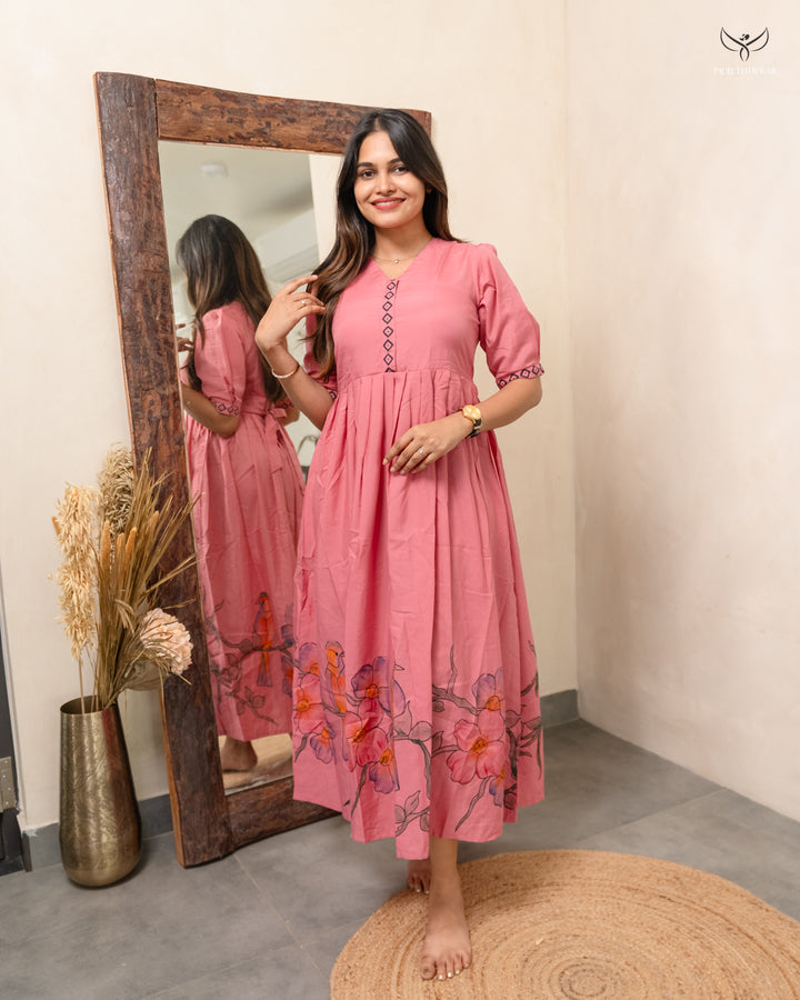 Bhavya2  Maternity Dress with center Zip