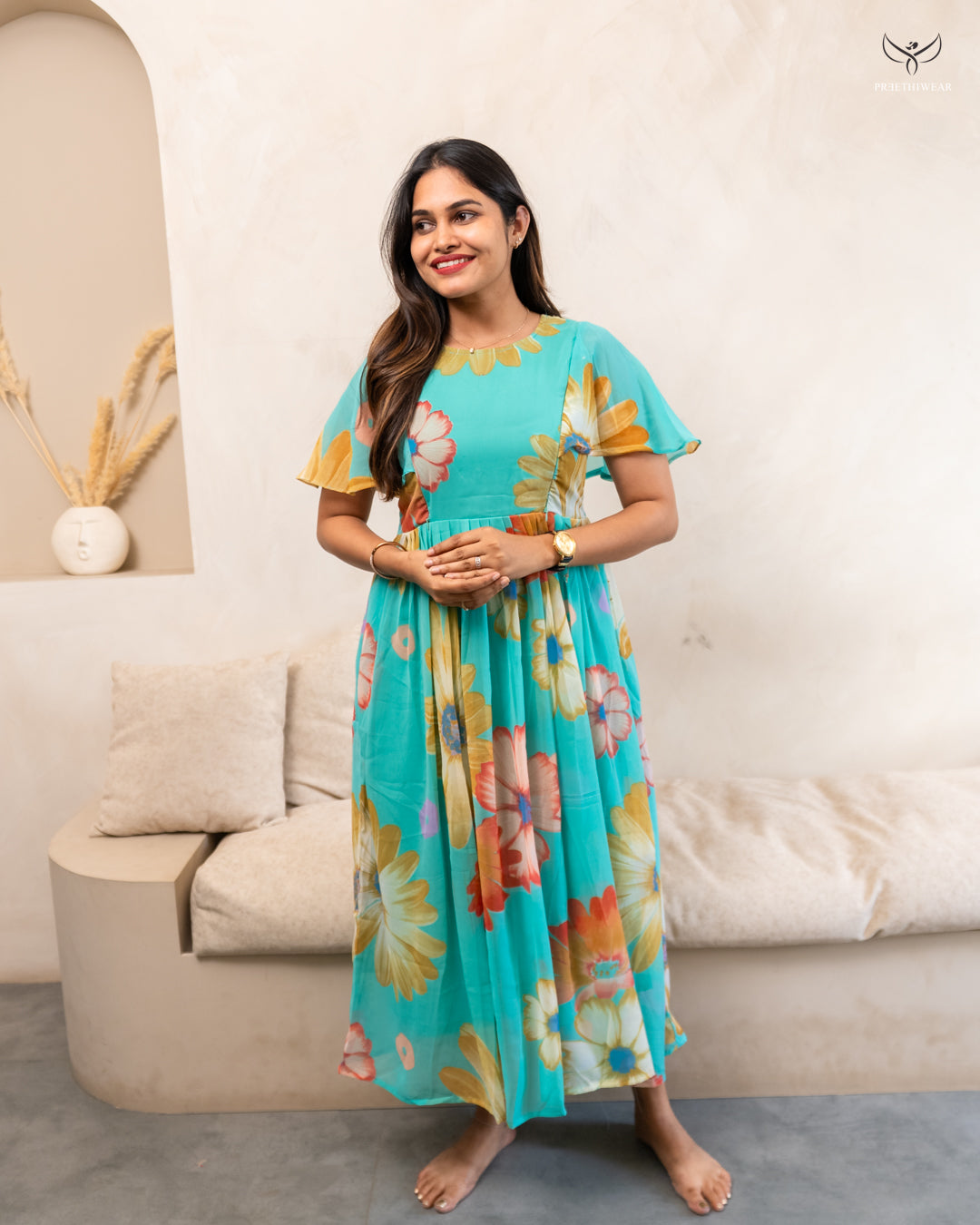 Sudha2  Maternity Dress