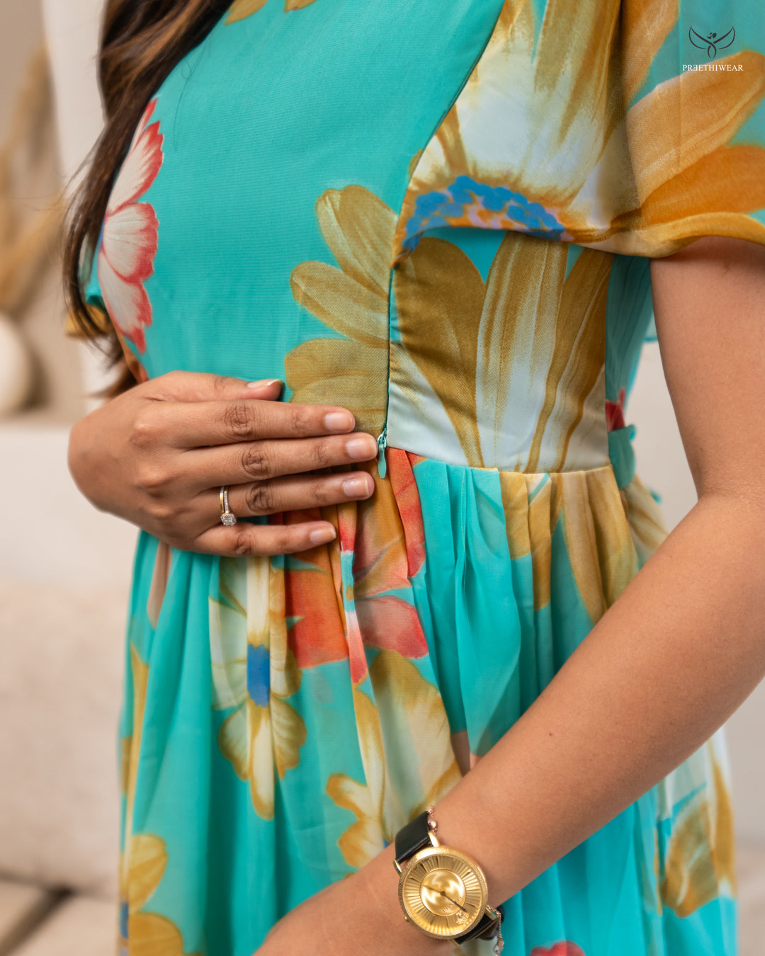 Sudha2  Maternity Dress