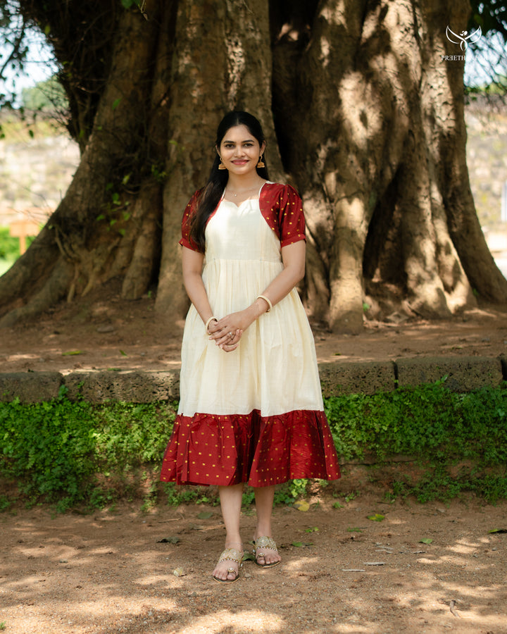 Lekha2  Maternity Dress - Onam special