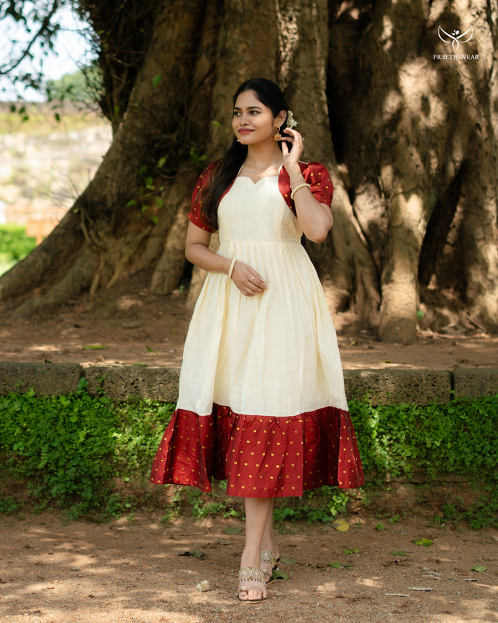 Lekha2  Maternity Dress - Onam special