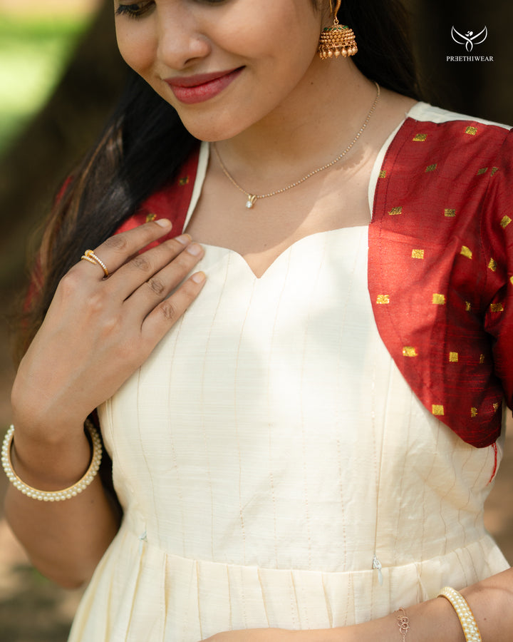 Lekha2  Maternity Dress - Onam special
