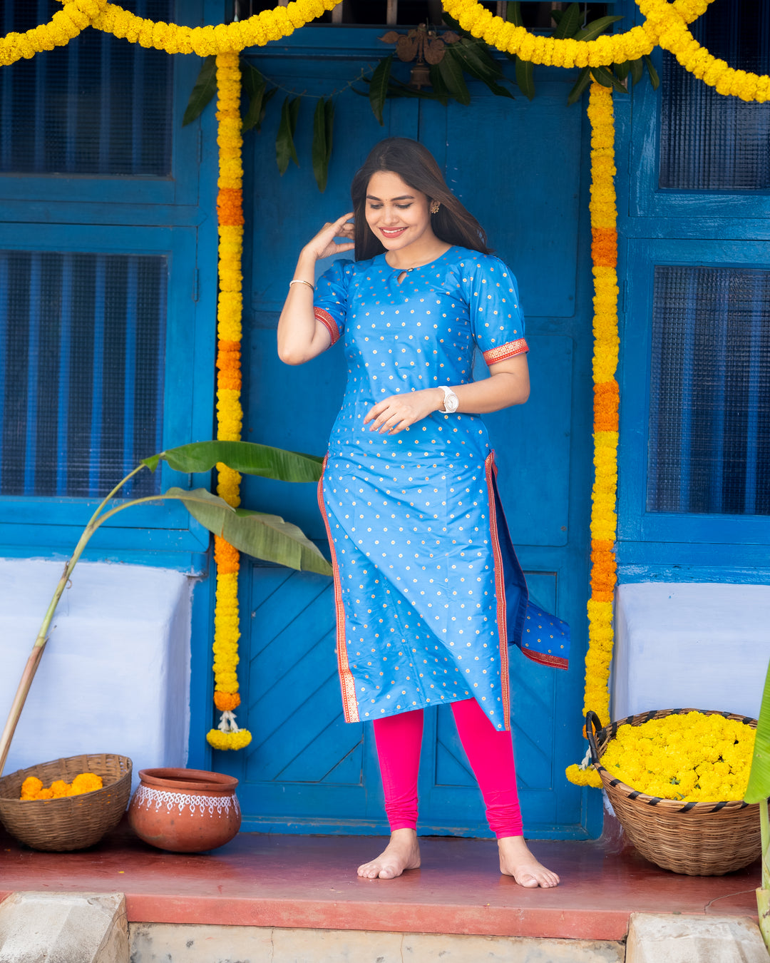 Nivira Straight kurthi  (Non-maternity)