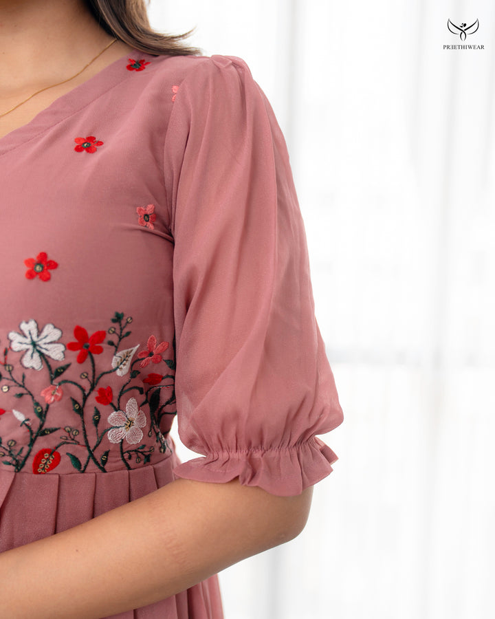Suha3  Maternity Dress  with center Zip(PREORDER-SEP24)