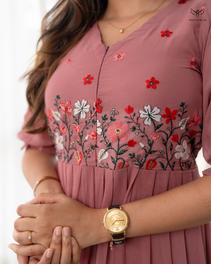 Suha3  Maternity Dress  with center Zip(PREORDER-SEP24)