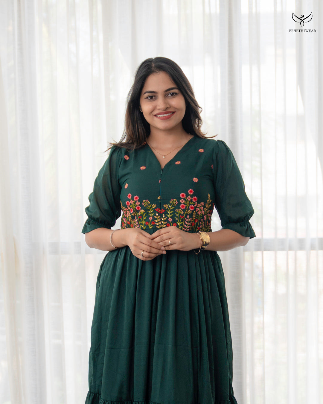 Dhvani  Maternity Dress with center Zip