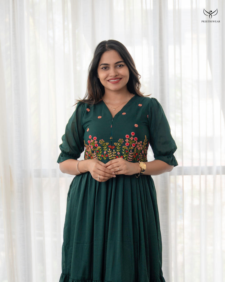 Dhvani  Maternity Dress with center Zip