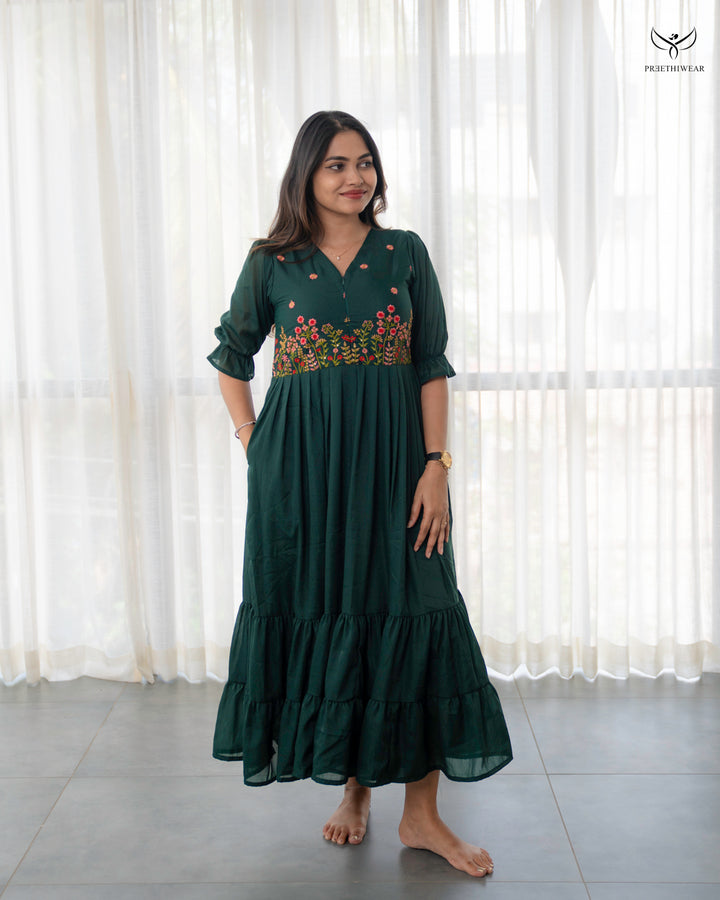 Dhvani  Maternity Dress with center Zip