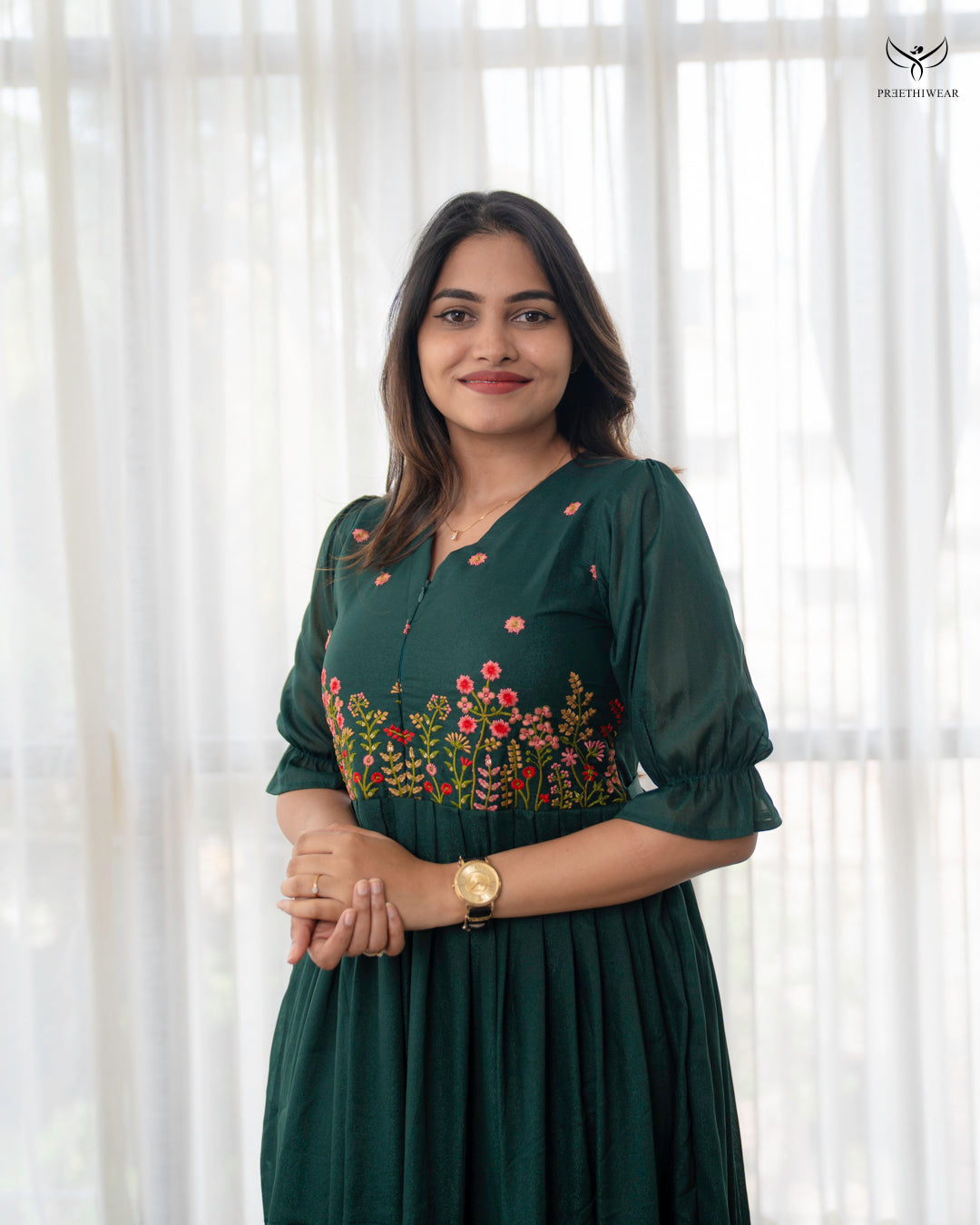 Dhvani  Maternity Dress with center Zip