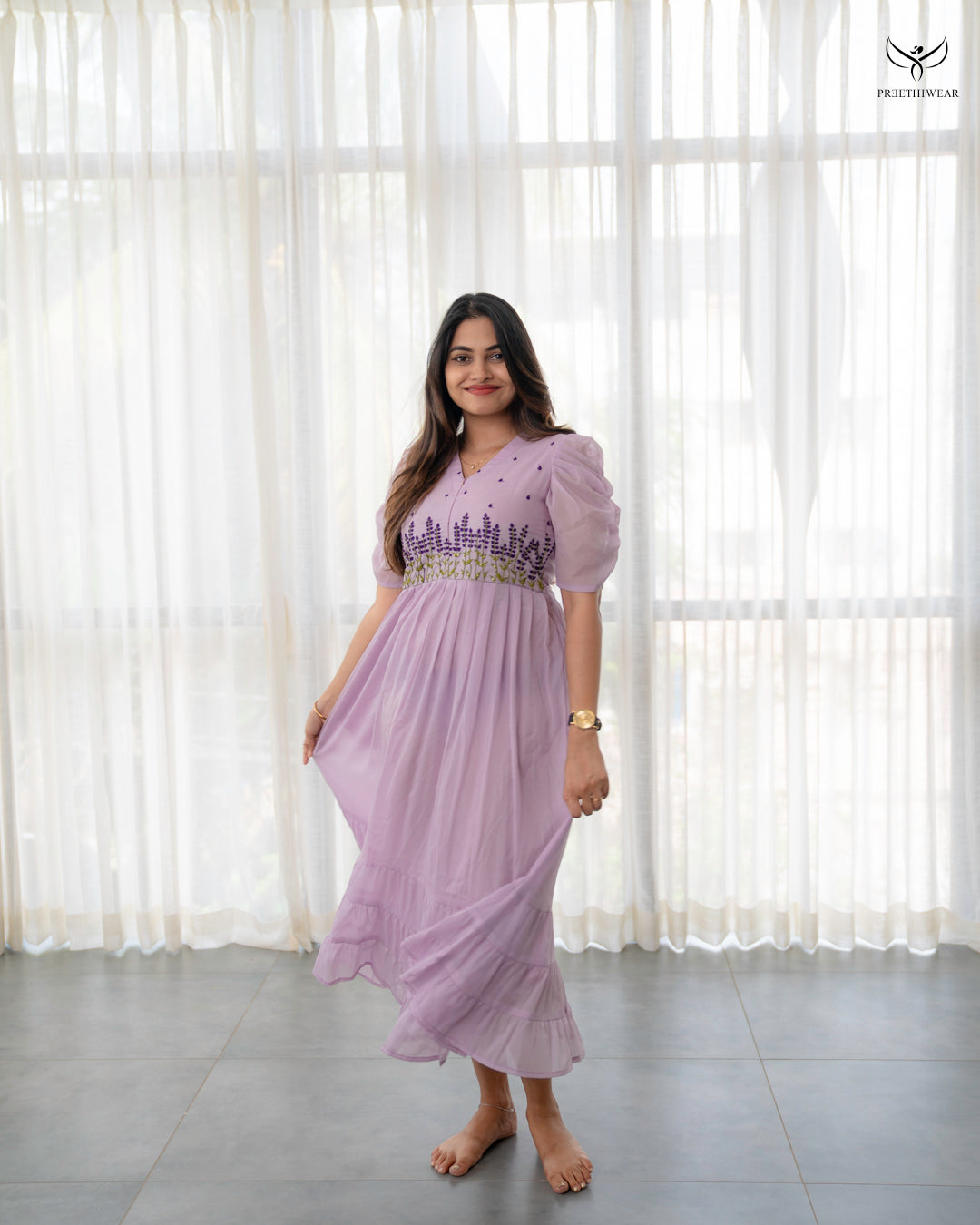 Gayana1  Maternity Dress with center Zip(PREORDER-SEP23)