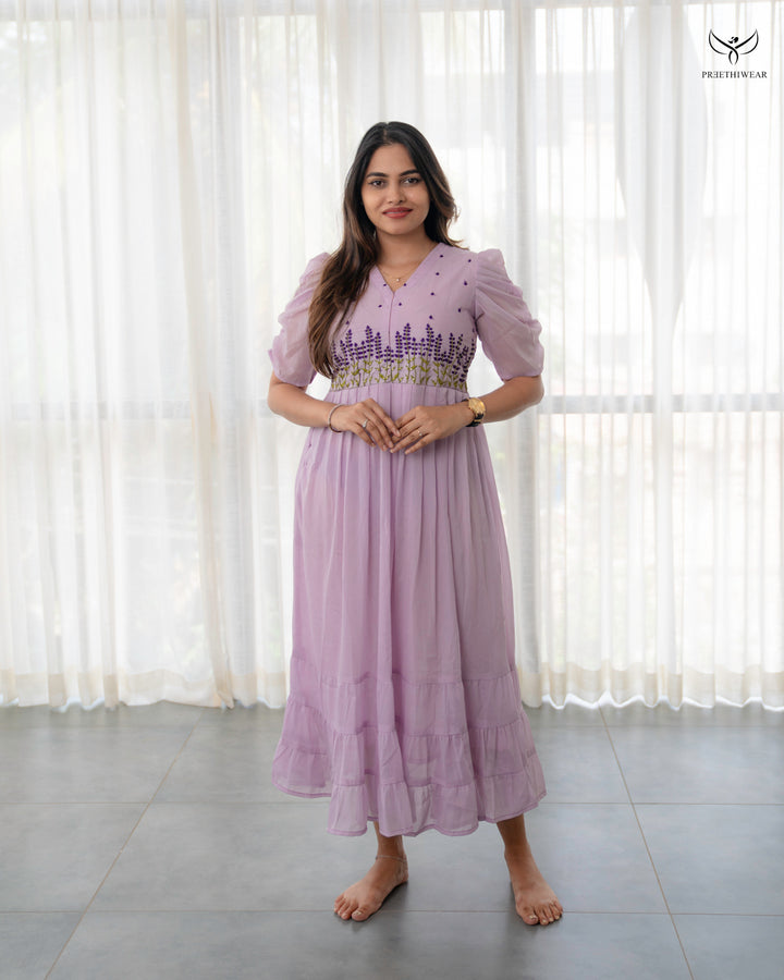 Gayana1  Maternity Dress with center Zip(PREORDER-SEP23)