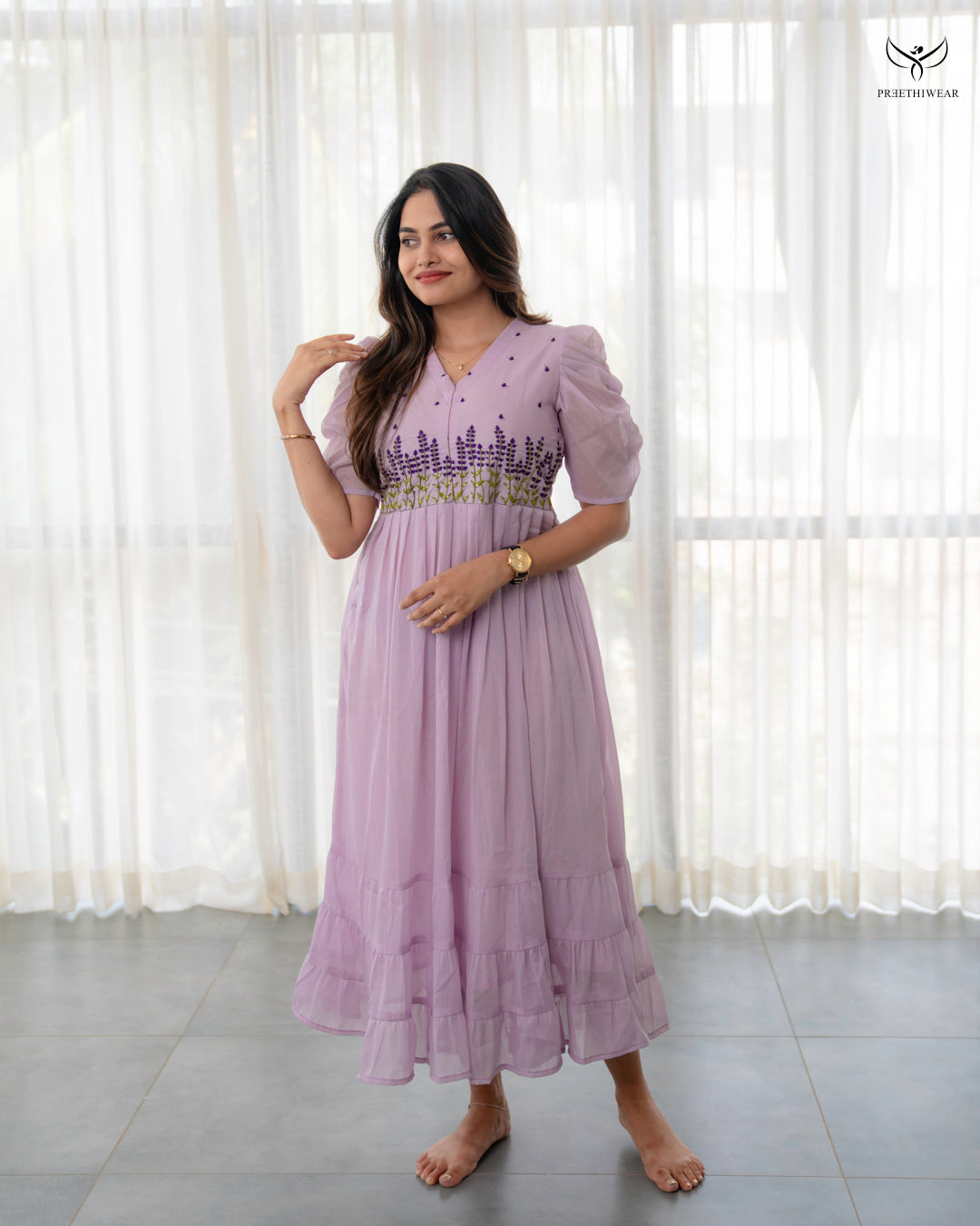 Gayana1  Maternity Dress with center Zip(PREORDER-SEP23)