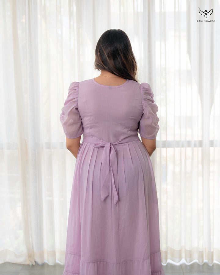 Gayana1  Maternity Dress with center Zip(PREORDER-SEP23)