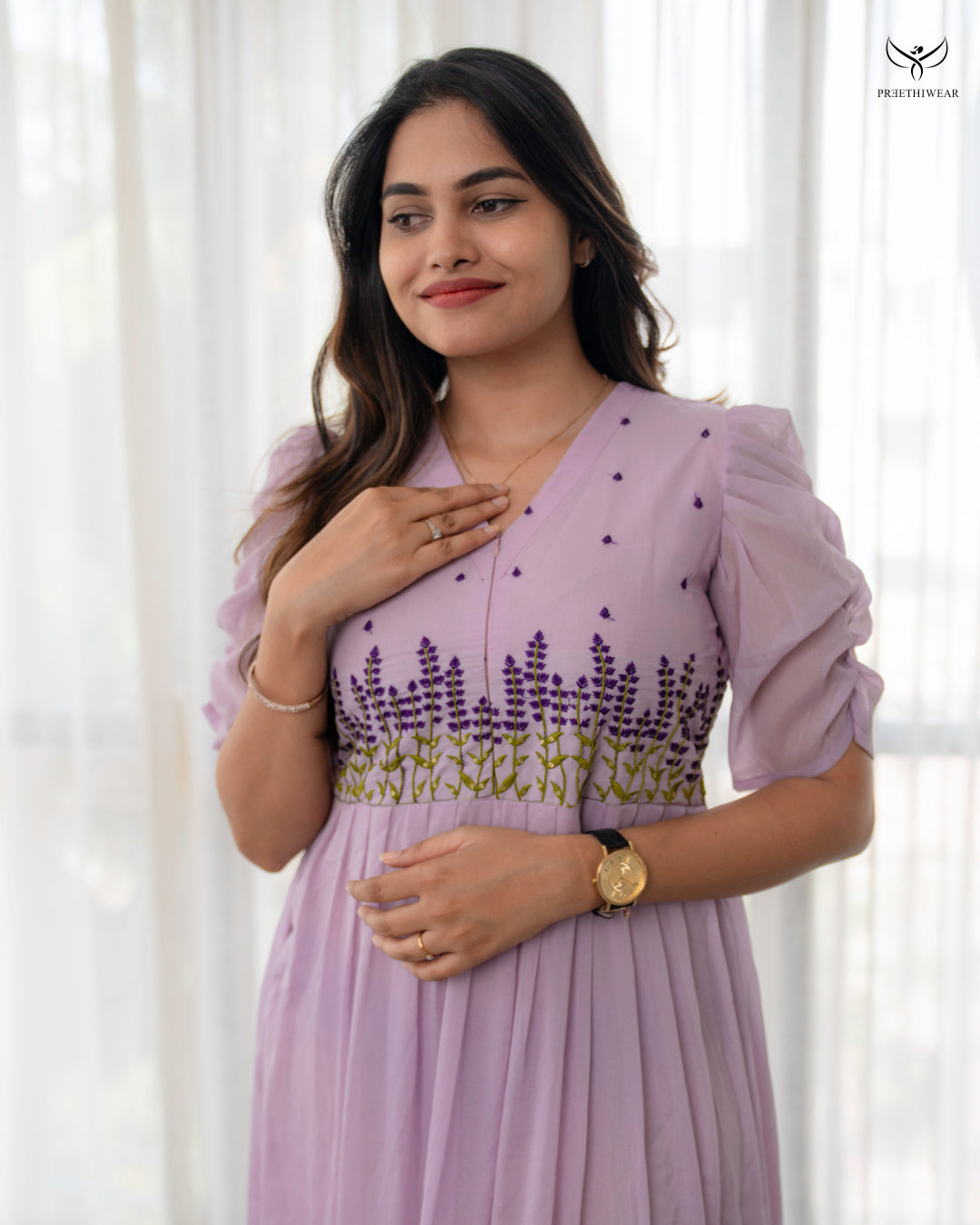 Gayana1  Maternity Dress with center Zip(PREORDER-SEP23)