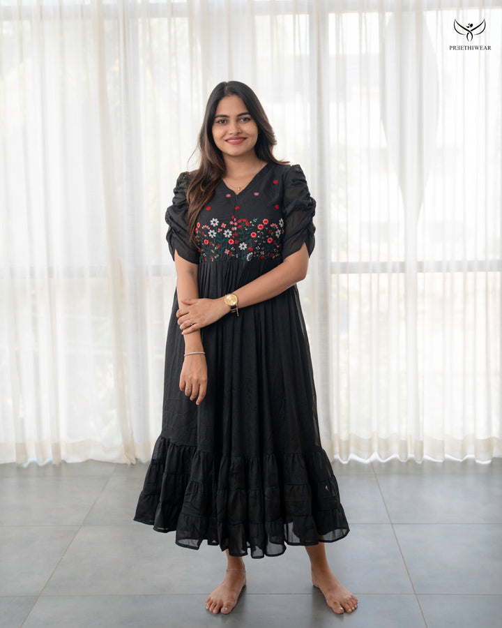 Afrin Maternity Dress with center Zip