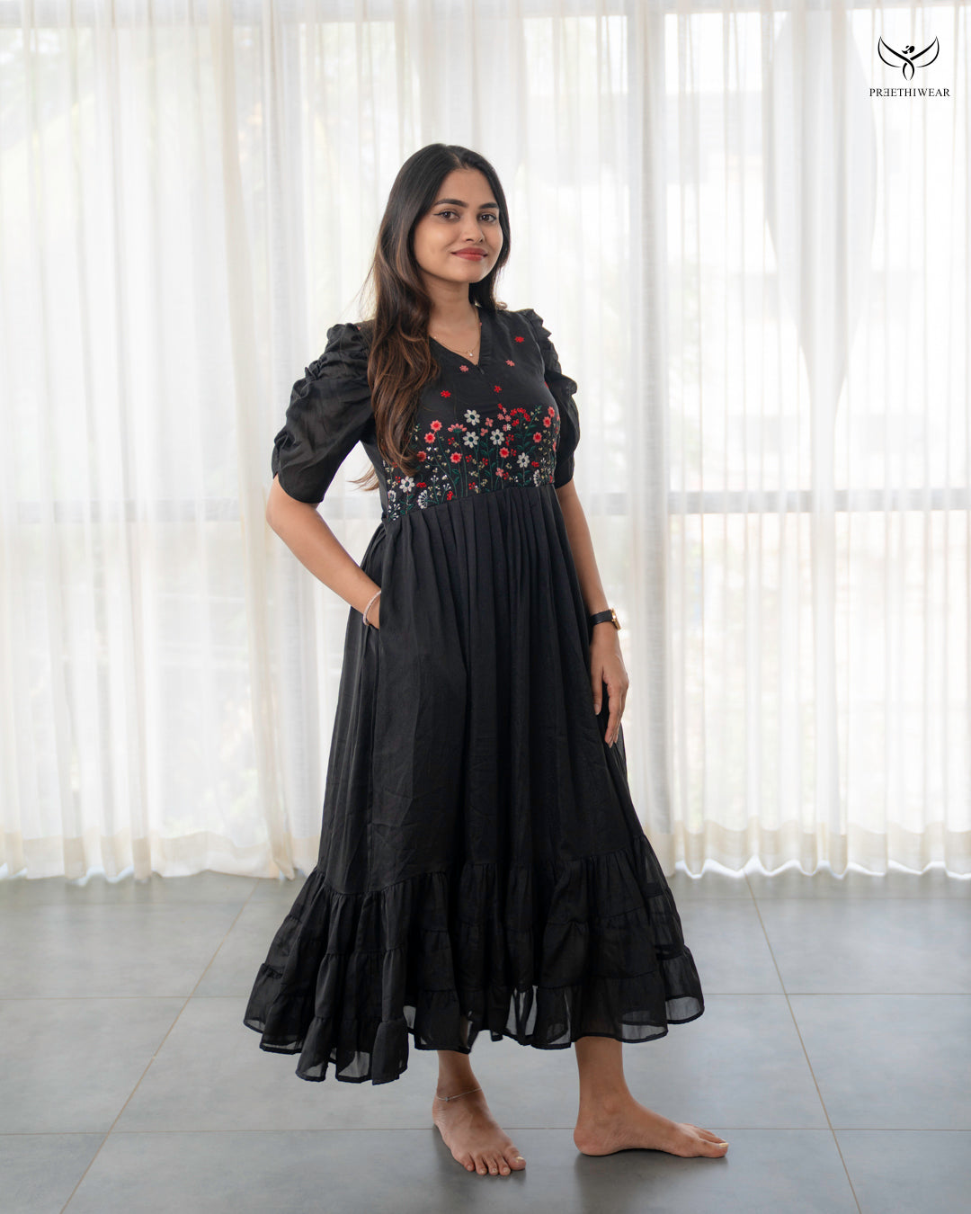 Afrin Maternity Dress with center Zip