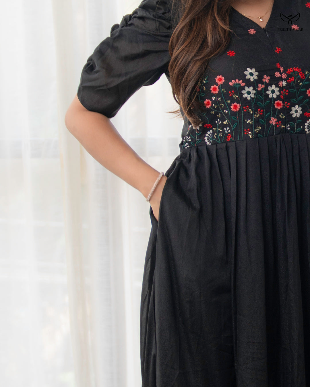 Afrin Maternity Dress with center Zip