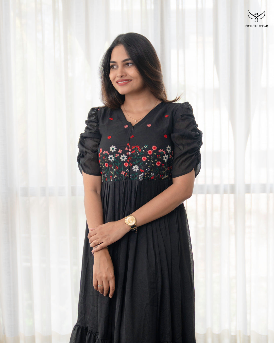 Afrin Maternity Dress with center Zip