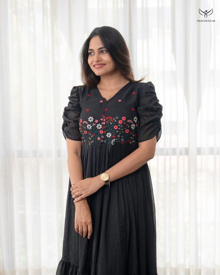 Afrin Maternity Dress with center Zip