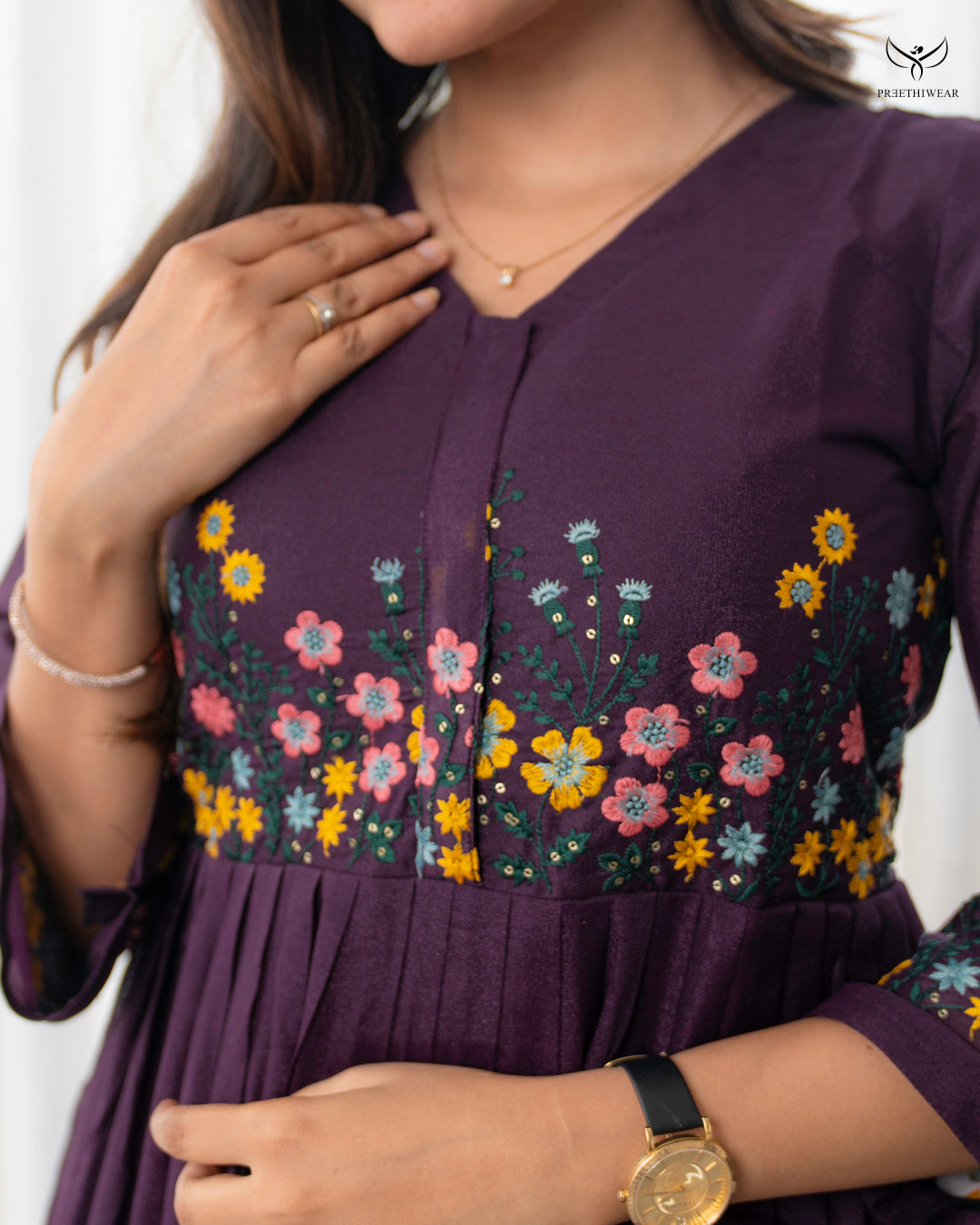 Kiran1   Maternity Dress with center Zip (PREORDER-SEP23)