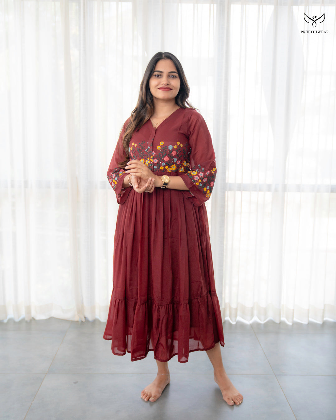 Zermin  Maternity Dress with center Zip (PREORDER-SEP23)