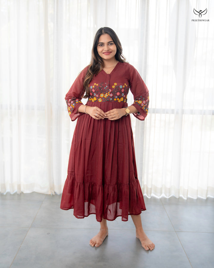 Zermin  Maternity Dress with center Zip (PREORDER-SEP23)