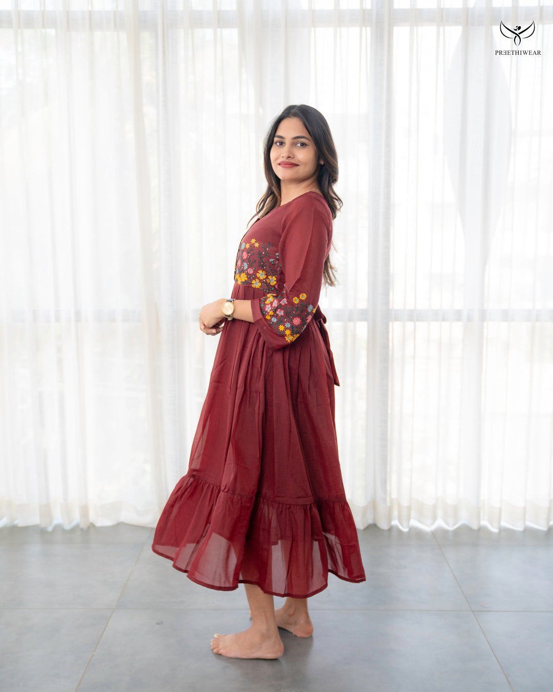 Zermin  Maternity Dress with center Zip (PREORDER-SEP23)