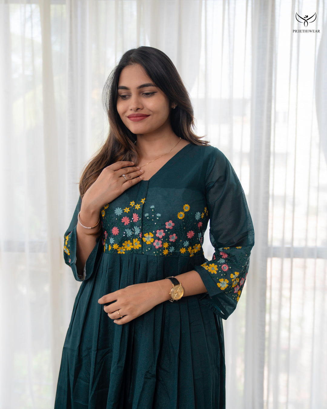 Madhuri2  Maternity Dress with center Zip(PREORDER-SEP24)