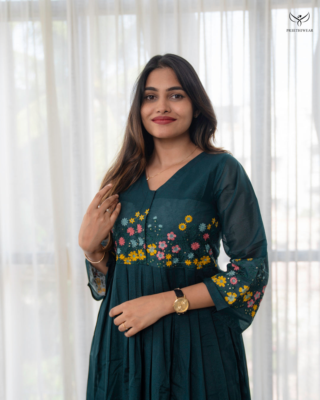 Madhuri2  Maternity Dress with center Zip(PREORDER-SEP24)