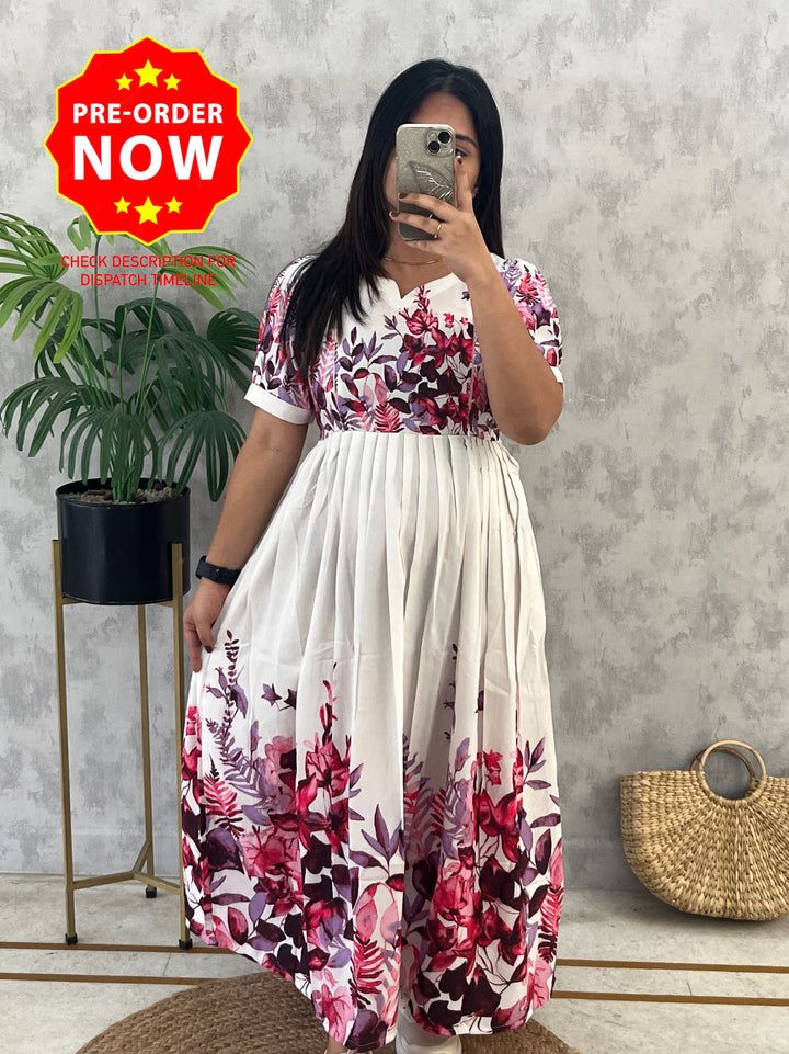 Flamingo Maternity Dress  (PREORDER-Nov4)